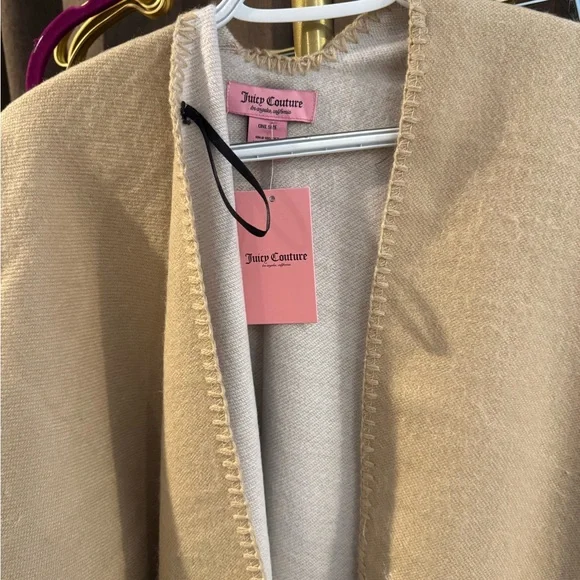 Juicy Couture Beige Cape with Ivory Accents - Picture 2 of 5